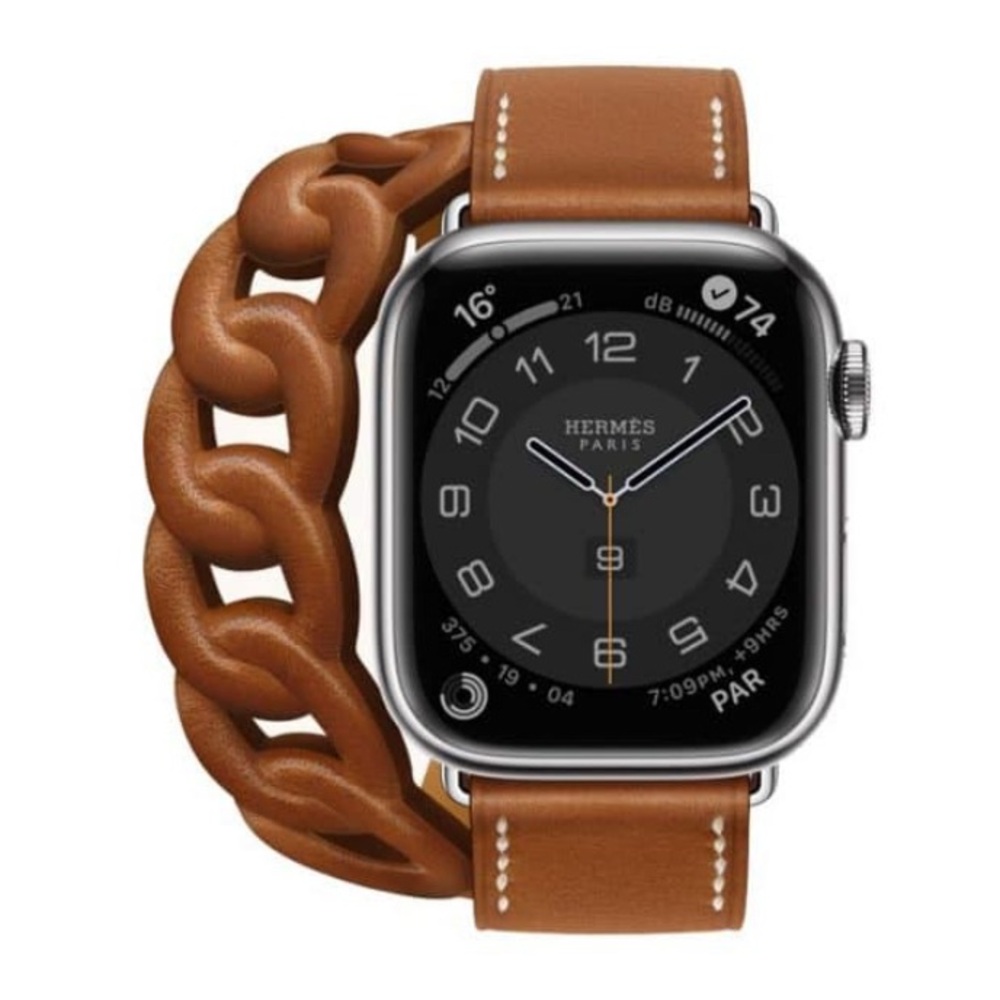 New Hermès Gourmette Double Tour Apple Watch band